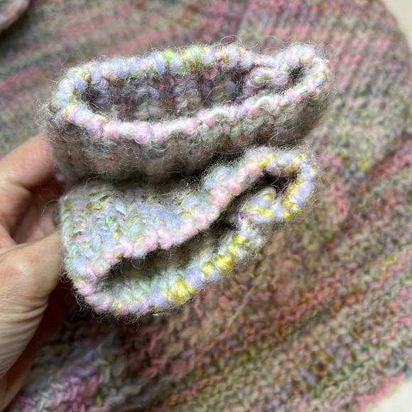 Wilfred Free Aritzia Retrograde Mockneck Pastel Rainbow Cropped Sweater - Picture 11 of 15